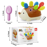 iPlay, iLearn Fine Motor Toys for Toddlers 1-3, Baby Hedgehog Montessorri Learning Set, Educational Counting Sorter Toy, Development Infant Gifts 9 12 18 Month 1 2 3 Year Old Boys Girls Kids Babies