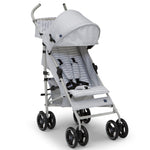 babyGap Classic Stroller - Lightweight Stroller with Recline, Compact Fold & Removable Parent Organizer - Made with Sustainable Materials, Grey Stripes