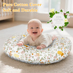 CHANGX3KB Ergonomic Nursing Pillow for Breastfeeding & Bottle Feeding, Breastfeeding Pillow to Reduce Back Neck Strain, Suitable for Breastfeeding Mom & Baby, Washable Cotton Cover(Flower Beige)
