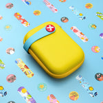 Mini First Aid Kit, 113 Pc. Water-Resistant Hard Toddler Kids Small Cute Case for Car, Home - TSA-Approved Travel Size
