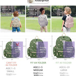 Corduroy Toddler Backpack for Boys 2-5: Kids Preschool Backpacks for Girls -13.5" H Fit Folder