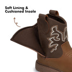 Ahannie Toddler Cowboy Boots Boys Girls Western Boots with Hook Loop