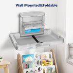 Baby Changing Station Commercial,Wall Mounted Baby Changing Station with Safety Strap,Wall Mounted Changing Table for Commercial Bathroom, Baby Changing Station that Makes Every Mother Happy