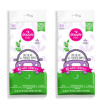 Two packages of dapple baby all-purpose wipes on a white background