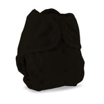 Black diaper on a white background