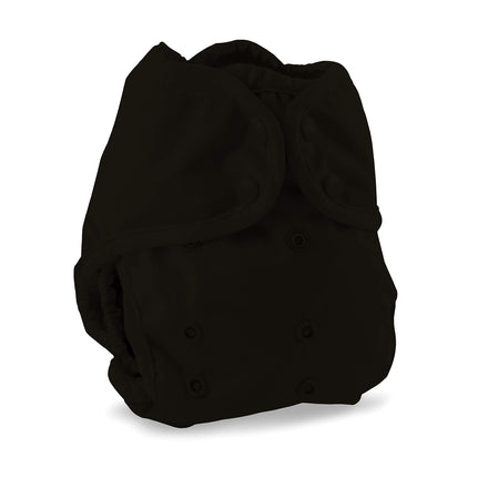 Black diaper on a white background