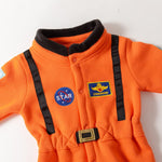 LXKIKMM Baby Toddler Boy Astronaut Costume Space Suit Cosplay Party Jumpsuit Halloween Rompers