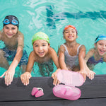 Relaxweex 2 Pcs Silicone Nose Clip for Swimming, Kids, Pink
