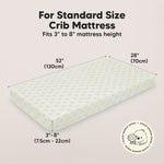 KeaBabies 2-Pack Baby Crib Sheets for Boys, Girls - 52x28 Viscose Derived from Bamboo Toddler Bed Sheets Neutral, Fitted Crib Mattress Cover for Standard Baby Bedding, Soft & Cozy (Fleur)