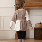 Kucnuzki 2T 3T Girl Clothes Long Sleeve Pink Shirts Knit Pants Black Leggings Little Girl 2 Piece Cute Outfit Toddler Fall Winter Clothes