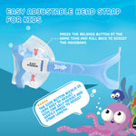 Kids Diving Mask 180° Anti-Fog Swim Mask, Tempered Glass Child Swim Goggles with Nose Cover Anti-Leak Kids Swim Goggles 4-14 Boys Girls for Diving, Snorkeling, Swimming (Harry Blue)