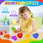 Fidget Sensory Toys for Kids - 6Pack Quiet Textures Sensory Flip Cube for ADHD, Anxiety & Stress Relief, Non-Toxic Durable Desk Fidgets for Classroom, Home & Travel, for Toddlers & Teens