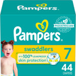 Pampers Baby Diapers - Swaddlers - Size 0, 84 Count, Ultra Absorbent Disposable Newborn Diaper