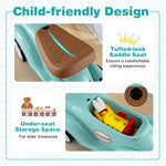 Costzon Ride On Push Car for Toddlers, Classic Kids Ride On Car Foot-to-Floor Sliding Car with Steering Wheel, Horn & Under Seat Storage, Ride On Toy for Boys Girls 18-36 Months (Green)