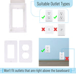 Bates Baby Safety Outlet Cover Box - Plug Covers for Electrical Outlets, Child Proof Outlet Cover, Socket Covers for Outlets