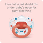 NUK Comfy Orthodontic Pacifiers for 0-6 Months – BPA-Free, 5-Pack, Soft & Durable Design for Baby Comfort