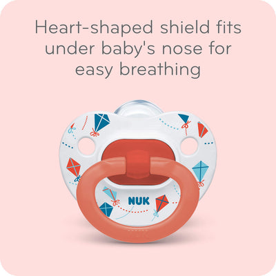 NUK Comfy Orthodontic Pacifiers for 0-6 Months – BPA-Free, 5-Pack, Soft & Durable Design for Baby Comfort