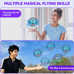 Uladis 2025 AI Flying Orb Ball Toys, Cosmic Globe Boomerang Hover Ball, Hand Drone Orbit, Galactic Fidget Spinning, Birthday Cool Stuff for 6 7 8 9 10+ Year Old Boys Girls Teens Outdoor