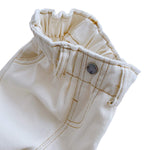 famuka Baby Soft Jeans Unisex Boy Girl Casual Pants Little Kids Long Trousers (Beige, 6-12 Months)