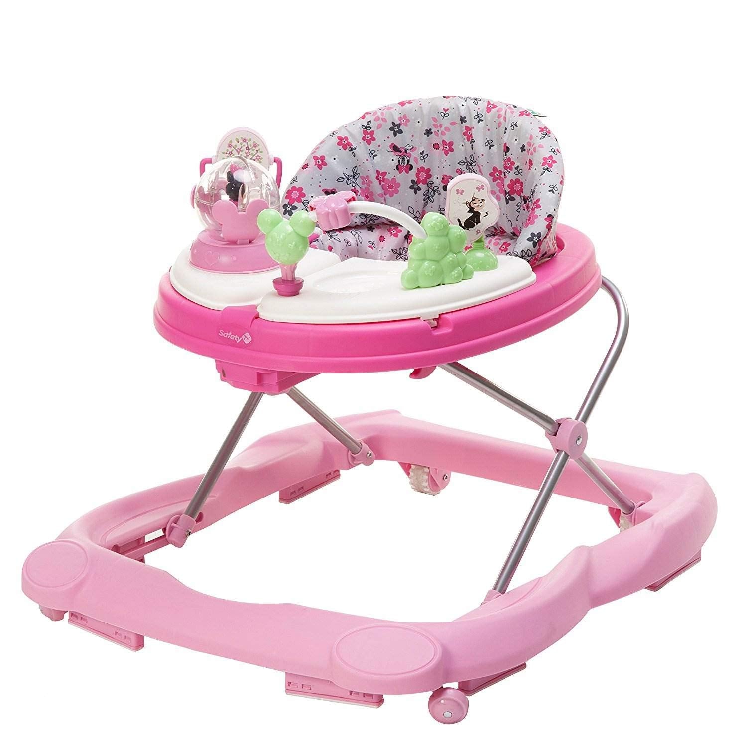 Disney Baby Minnie Mouse Baby Walkers and Activity Center with Music and Lights, Garden Delight