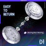 MAGICYOYO D1 GHZ Plastic Yoyo for Kids Beginners, Responsive Yoyo Professional for 2a Trick, Loop yo yo for Entry-Level Players (Glitter Crystal)