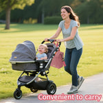 Diaper Tote Bag - Large Capacity waterproof Baby Bag With Pacifier Case, Hospital Delivery & Travel Mom Handbag (Pink)