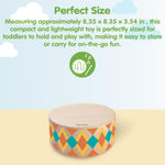 PlanToys® Wooden Rhythm Box Drum Musical Toy for Kids | Montessori Musical Instrument for Toddlers & Children | Eco-Friendly Wooden Percussion Toy