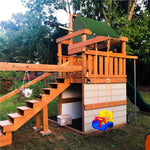 Gicov Swing Set Replacement Tarp Kids Playground Roof Canopy Waterproof Outdoor Replacement Sunshade Cover Backyard Playset Canopy Replacement Trap