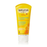 Weleda baby 2-in-1 Gentle Shampoo + Body Wash tube on a white background