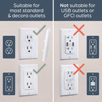 Dreambaby CoverPlug Paintable Outlet Plug Cover for Baby Safety -Electrical Wall Plate Socket Guard Protector (4 Pack)