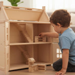 PlanToys® Kitchen Classic Set for Montessori Inspired Role Play | Pretend Cooking, Social Interaction and Practical Life Exploration | Eco Friendly Wooden Kitchen for Imaginative Learning