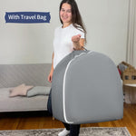RONBEI Toddler Travel Bed, 2-in-1 Kids Travel Beds Sofa Chair, Foldable Portable Toddler Bed