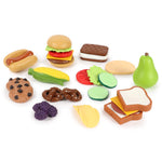 Learning Resources New Sprouts Complete Play Food Set - 50 Pieces, Ages 2+, Toddler Kitchen Kids, Fruit and Vegetable Toys, Gifts for Boys and Girls