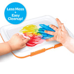 Crayola Washable Finger Paint Station, Mess Free Washable Finger Painting for Toddlers, Toddler Arts & Crafts, Sensory Activity, Easter Basket Stuffers, 1+