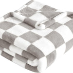 Yurhap Checkered Baby Blanket for Girls Pink Fleece Baby Blankets for Girls Boys, Warmer Comfort Lightweight Bed Blanket for Toddlers Infants or Newborn, 30''x40'', Pink