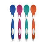 Dr. Brown's Designed to Nourish TempCheck Spoons, 4-Pack, Blue
