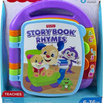 Fisher-Price Laugh & Learn Storybook Rhymes, take-Along Musical Toy Book with Learning Content for Infants (Amazon Exclusive)