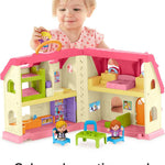 Fisher-Price Little People Toddler Toy Surprise & Sounds Home Musical Playhouse with Figures & Accessories for Pretend Play Kids Ages 1+ Years