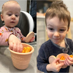 PandaEar 6 Pack Silicone Baby Food Storage Containers, 4 oz Small Food Containers with Lids, Reusable Baby Snack Containers for Kids Toddler, Homemade Baby Food Freezer Storage, Freezer Safe