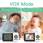 Simyke Smart Video Baby Monitor with Camera and Audio,Dual Mode,WiFi On/Off Switch,2.8inch Display,App,1080p Camera,1500ft Long Range,Night Vision,Feeding Clock,Temperature Detection,2-Way Talk