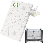YENING Pack and Play Mattress Topper Baby Pack N Play Mattresses for Playpen and Playard with Washable Cover 38"x26"x1", 1 Pack Firm Foam