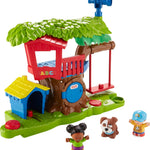 Fisher-Price Little People Toddler Musical Toy Swing & Share Treehouse Playset with 3 Figures for Pretend Play Ages 1+ Years