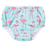 Hudson Baby Unisex Baby Swim Diapers, Flamingos, 12-18 Months