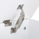 Saturnpower 30 inches Kids Wooden Toy Chest Storage Space with 2 Safety Hinge Modern Decorative Toys Bench Box for Playroom Bedroom Living Room (White)