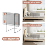 Bed Rail Guards for Toddlers, Adjustable Bed Rails with Safety, Bed Side Rails for Twin, Full, Queen Bunk Size (Grey, 1 Pack)
