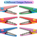 Mr. Pen- Craft Scissors Decorative Edge, 6 Pack, Bright, Zig Zag Scissors for Crafting, Scrapbooking, Fancy, Pattern, Design