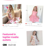 PATPAT 2 Pack Toddler Girls Ruffle Sleeve A-Line Dresses, Play-Ready Spring Summer Casual Outfit Set, Pink Rose Print, 4–5 Years