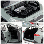 WAKAKAC Model Car 1/32 RAV4 Alloy Diecast Collectible Toy Car with Light and Sound Toy Vehicle Door Can Be Opened for Boys Kids Toddler Gift (Gray)
