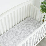Crib Sheets Fitted for Boys and Girls, 2 Pack Crib Sheet Fits for Standard Crib Mattress, Neutral Toddler Bed Sheets, Lovely Print, 52”X 28”
