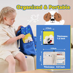 StBernard First Aid Kit for Kids, Small Pocket Size Medical Kit with Cute Bnadages, Tools for Daily Emergencies, Organized Pouch for Toddler & Children, Home, Camping, Travel, Playground (Blue)